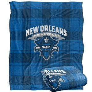 University Of New Orleans Campus Plaid Spirit Silky Touch Super Soft Throw Blanket 50x60 - 1 of 4