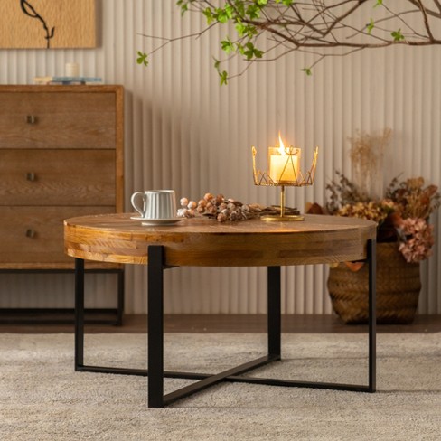 Fir wood deals coffee table