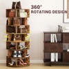 Aheaplus 7-Tier Shoe Rack, 28-32 Pair Rotating Shoe Rack Tower - 3 of 4