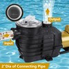 High-Flow Swimming Pool Pump – Single Speed, Self-Priming Pool Pump for Inground & Above Ground Pools, Built-in Strainer Basket & Drain Plug - 4 of 4