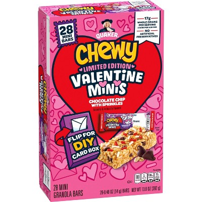 Quaker Valentine's Chewy Chocolate Chip Minis - 13.8oz/28ct