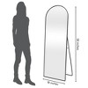 Americanflat - 18x58 Black Arched Full Length Mirror With Stand Full Body Mirror for Bedroom Living Room Bathroom - 4 of 4