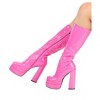 HalloweenCostumes.com Deluxe Women's Fuchsia Boots - 3 of 4