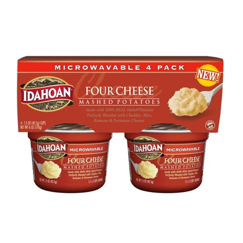 Idahoan Gluten Free Four Cheese Mashed Potato Cups - 6oz/4ct - image 1 of 3