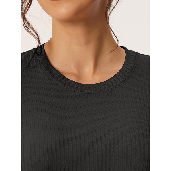 Pijama de Verano para Mujer de Manga Corta y Pantalón Capri, Cuello Redondo, Suave, Ligero 2026 - cheibear 5