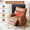 homfan Electric Recliner Chair - PU Leather 360° Swivel Recliner with Heat and Massage, Comfortable Lazy Chair for Living Room, Bedroom, Nursery - 3 of 4