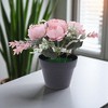 Unique Bargains Artificial Plants Mini Flower Plastic 4.33"x4.33"x7.87" 1 Pcs - 2 of 4