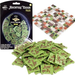Monster Adventure Terrain 50pc Grass Pinecone Tile Pack - Hand-Painted 1x1" Tile Set- Customize Your D&D & Pathfinder Dungeons - 1 of 4