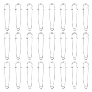 Unique Bargains Metal DIY Blankets Crafts Brooch Making Home Sewing Large Safety Pins 60 Pcs - 1 of 4