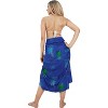 LA LEELA Women's Wraps Summer Long Pareos Vacation Bathing Suit Cover-Up Beach Bikini Beachwear Sarong CoverupsSwimwear for Women One Size Blue, Tree - image 2 of 4