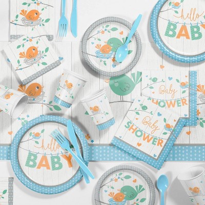 Hello Baby Boy Baby Shower Supplies 