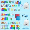 Joyfy 110Pcs Magnetic Tiles for Kids Aged 3-8, STEM Toy Building Block Set Magnet Blocks Birthday Christmas Gift for 3 4 5 6 7 8 Year Old Boys & Girls - 4 of 4