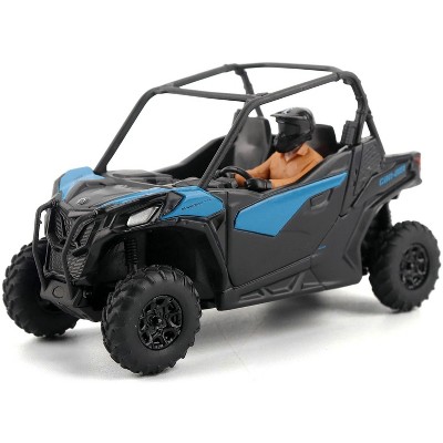 Can-Am Maverick Trail DPS 1000 Blue and Black with Driver Figure 1/32 Diecast Model by BRP Models