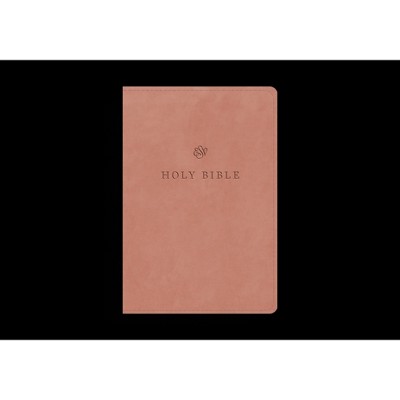 ESV Large Print Compact Bible (Trutone, Blush Rose) - (Leather Bound)