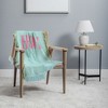 socoart HOWDY blue pink Woven Throw Blanket - Deny Designs - 2 of 4
