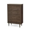 Industrial 5-Drawer Dresser Modern closet Chest Storage Cabinet living Room-Christopher Knight Home - 2 of 4