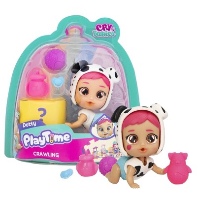 Cry Babies PlayTime Day Care Crawling Dotty Figures - 5+ Surprises, Accessories, Great Gift for Kids Ages 4+