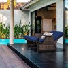Outdoor Recliner Chair with Cushion, Rust-Resistant Aluminum Frames PE Wicker Patio Lounge Chaise Chair with Adjustable Reclining Backrest - 2 of 4