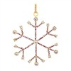 Jeweled Metal Snowflake Ornament (Set of 12) - 4 of 4