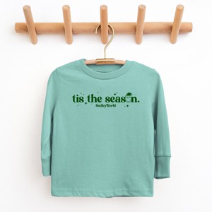 SmileyWorld Tis The Season Sparkle  - Youth Long Sleeve Graphic T-Shirt - 1 of 4