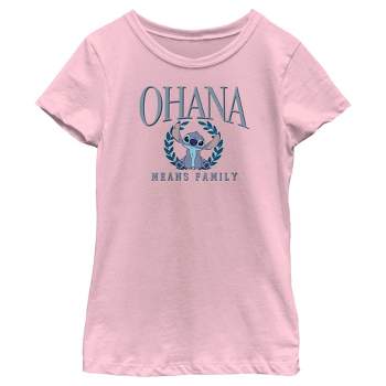 Girl's Lilo & Stitch Ohana Means Family University T-Shirt