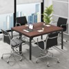 Costway Set of 2 55" Conference Table Office Computer Study Desk Metal Base Meeting Room - 3 of 4
