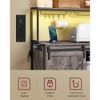 SONGMICS HOME Coffee Bar Cabinet with Smart LED Light, Sliding Barn Doors, S Hooks, Wine Storage - 4 of 4