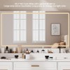 Homesflex 43" White Vanity Desk with Mirror, LED Lights, Power Outlet, 3 Light Modes, 7 Drawers, and Chair for Bedroom or Dressing Room - 2 of 4