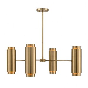 Savoy House Lio 8 - Light Chandelier in  Noble Brass - 1 of 3