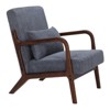 PAGED Mid-Century Accent Chair with Solid Wood Frame,Arm Chair with Pillow Upholstered,Modern Accent Chair for Living Room,Bedroom - 4 of 4