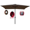 CAVINAS 10 x 6.5FT Patio Umbrella with LED Light and Crank,8 Ribs Market Patio Umbrella with Push Button for Backyard,Poolside,Deck - 2 of 4