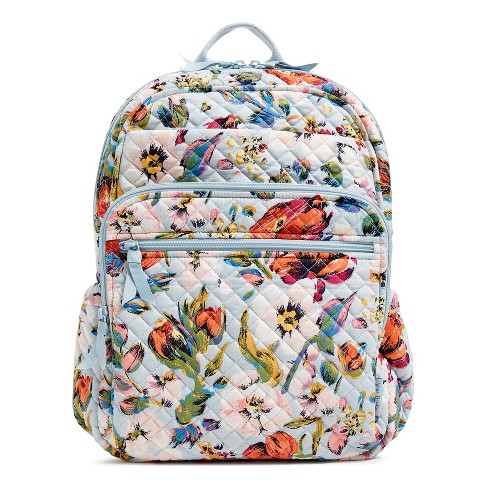 Vera Bradley Women s Cotton XL Campus Backpack Sea Air Floral