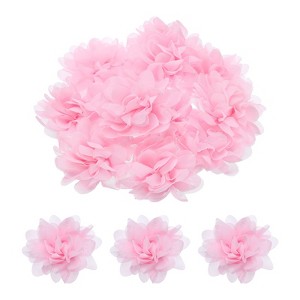 Unique Bargains Durable Versatile Chiffon  Artificial Flowers for Graduation Headbands 12 Pcs - 1 of 4