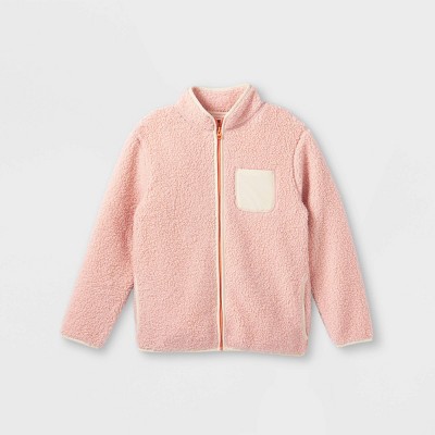 pink warm up jacket