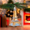 Kurt Adler Noble Gems Glass Ornament for Christmas Tree, Eiffel Tower - 2 of 3