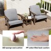 Pellebant Patio Chair Cushions Waterproof for Outdoor Furniture with Removable Cover Deep Seat & Back Cushion - 4 of 4