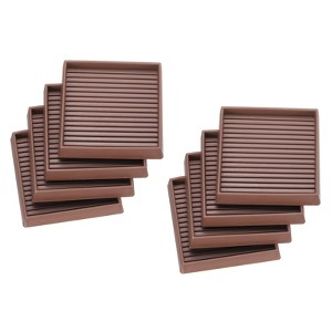 Unique Bargains Non-Slip Rubber Durable Furniture Cups Fit Sofa Bed Chair 8 Pcs - 1 of 4
