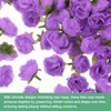 Unique Bargains Silk Plastic Small Faux Rose Artificial Flower Heads 1.2 inch - 2 of 4