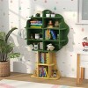 Angel Sar Kids Bookcase Shelf, Toy Storage Organizer with 4 Tier Open Shelves, Child-Safe Design with Anti-Tip, Dinosaur Shape for Bedroom Playroom - 2 of 4