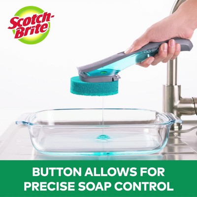Scotch-Brite Advanced Soap Control Non-Scratch Poly Fiber Dish Wand with Soap  Dispenser in the Kitchen Brushes department at