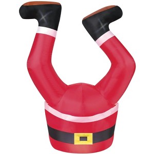 Occasions 3.5' INFLATABLE SANTA LEGS, 2.5 ft Tall, Multicolored - 1 of 4