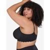 Leading Lady The Zoey – Lace Band Molded Wireless T-Shirt Bra in Black, Size: 40B. - 3 of 4