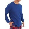 ADR Mens Flannel Pajamas, Thermal Knit Top Cotton Pj Set - 3 of 3