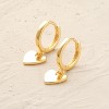 Women Earrings Gold Huggie Hoop Dangle Drop 14K Gold Plated Small Simple Hypoallergenic Everyday Jewelry - 4 of 4
