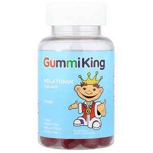 GummiKing Melatonin for Kids, Strawberry, 1 mg, 60 Gummies - 1 of 4