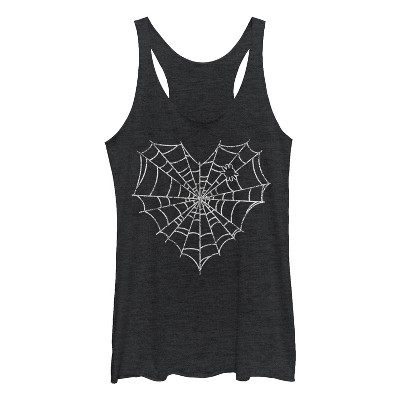 Women's Lost Gods Astro Space Triangles Racerback Tank Top - Black Heather  - Small