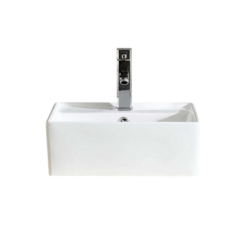Fine Fixtures Square Vessel Bathroom Sink Vitreous China Without Overflow, 4 of 7