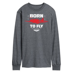 Men's - Top Gun: Maverick - Born To Fly Long Sleeve Graphic T-Shirt - 1 of 4