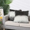 Unique Bargains Faux Fur Warm Fuzzy Square Plush Gradient Pillowcase 1 Pc - 3 of 4