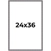 PosterPalooza | Textured Grey Picture Frame - UV Acrylic, Foam Board Backing, Hanging Hardware - 2 of 4